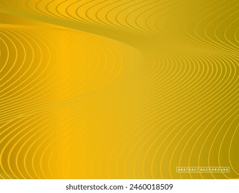 Halftone gold background design. Gold background with wavy abstract lines pattern, suitable for cards, posters, advertisements, brochures, certificates, etc.