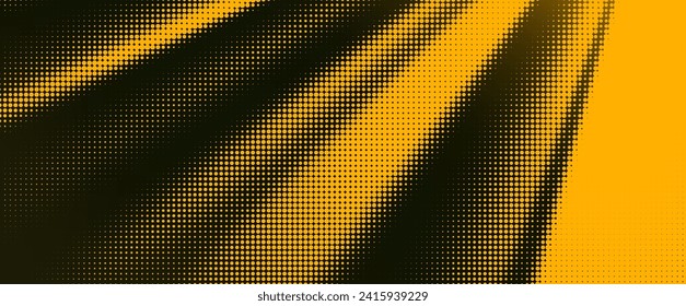 Halftone Gold Magic Spotlight with Particles, PNG Ready, Vector Illustration