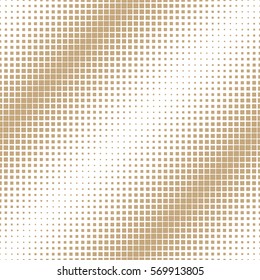 halftone gold square geometric gradient pattern