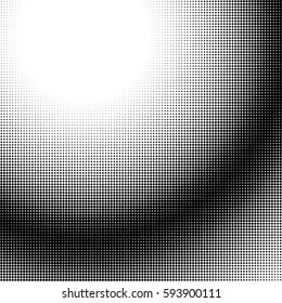 Halftone gradation / gradient pattern, abstract geometric pointillist texture
