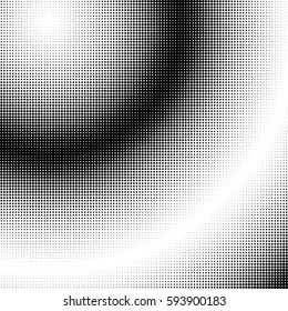 Halftone gradation / gradient pattern, abstract geometric pointillist texture