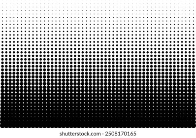 Halftone Gradient Background. Black dot Pattern and texture effect.