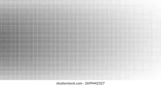 Fundo de gradiente de meio-tom com pontos circulares, criando profundidade e contraste visuais — excelente para publicidade, design digital e impressões artísticas.