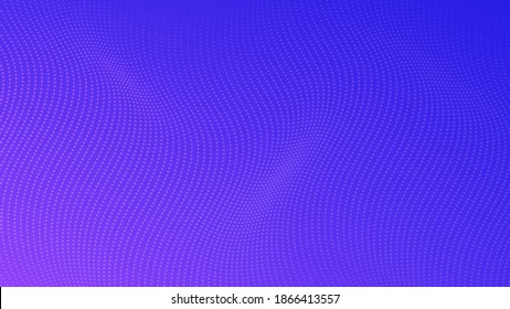 Halftone gradient background with dots. Abstract blue dotted pop art pattern in comic style. Vector illustration
