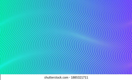 Halftone gradient background with dots. Abstract blue dotted pop art pattern in comic style. Vector illustration