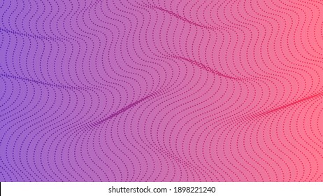Halftone gradient background with dots. Abstract pink dotted pop art pattern in comic style. Vector illustration