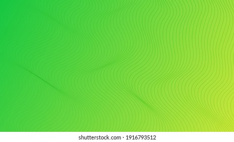 Fondo de degradado de semitono con puntos. Resumen del patrón de arte pop punteado verde al estilo de los cómicos. Ilustración del vector