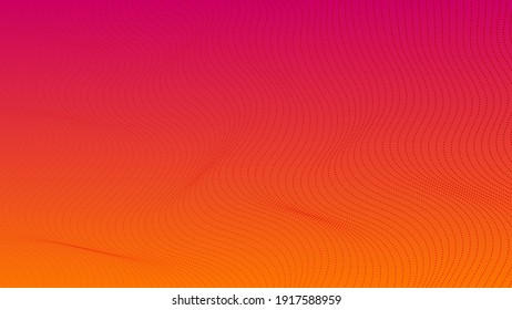 Halftone gradient background with dots. Abstract red dotted pop art pattern in comic style. Vector illustration