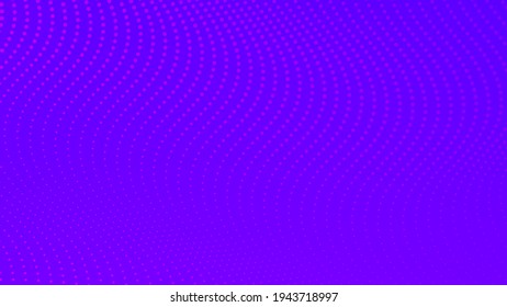 Halftone gradient background with dots. Abstract purple dotted pop art pattern in comic style. Vector illustration