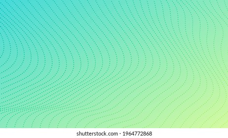 Halftone gradient background with dots. Abstract green dotted pop art pattern in comic style. Vector illustration