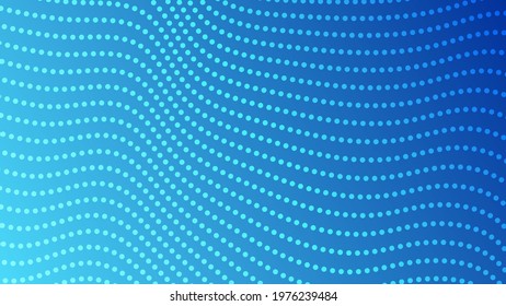 Halftone gradient background with dots. Abstract blue dotted pop art pattern in comic style. Vector illustration
