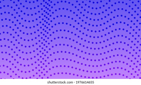 Halftone gradient background with dots. Abstract blue dotted pop art pattern in comic style. Vector illustration
