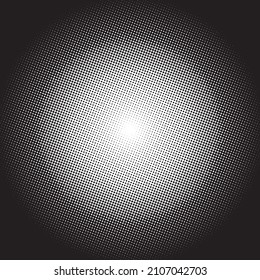 Halftone gradient background with dots. Abstract violet dotted pop art pattern in comic style. Vector illustration
