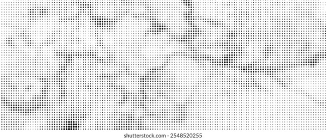  fundo de gradiente de meio-tom. Textura de ruído de grão desbotado. Papel de parede de areia branca e preta.