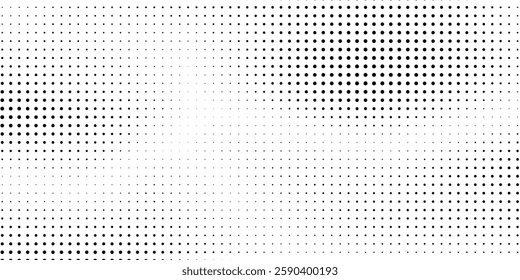 Halftone gradient background. Faded grit noise texture. White and black sand wallpaper. Retro pixelated backdrop. Anime or manga background