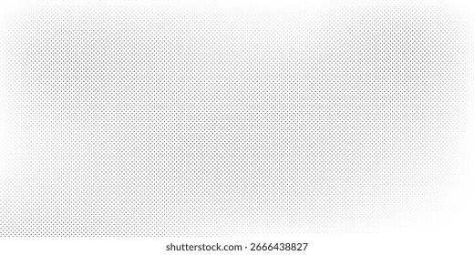 Fondo de degradado de semitono. Textura de ruido de arena desvanecida. Fondo de pantalla de arena blanco y negro. Fondo de píxeles retro. Plantilla texturizada de Diseño gráfico de Vector.