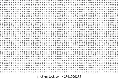 Fondo de degradado de semitono. Patrón de puntos negros modernos Vector objeto aislado para sitio web, tarjeta, afiche