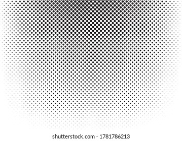 Fondo de degradado de semitono. Patrón de puntos negros modernos Vector objeto aislado para sitio web, tarjeta, afiche