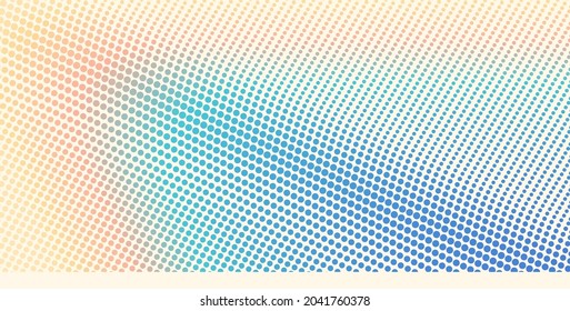 Fondo de degradado de semitono. Vibrante textura de moda, con colores mezclados. Plantilla de diseño de portada. 3d diseño de red con partículas. Se puede usar para publicidad, marketing, presentación. 