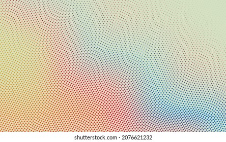 Halftone gradient background. Vibrant trendy texture, with blending colors. Cover design template. 3d network design with particles. Can be used for advertising, marketing, presentation. 
