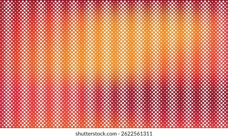 Halftone gradient dots abstract background with vibrant red golden yellow backdrop