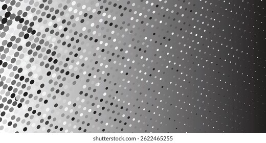 Halftone gradient. Dotted gradient, smooth dot spray and halftone dot background, seamless horizontal geometric pattern vector template set. dots eps 10