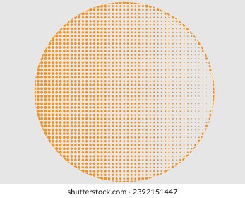Halftone gradient, Dotted gradient, smooth dots spraying halftones dot background, Geometric pattern vector illustration