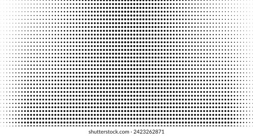 Halftone gradient. Dotted gradient, smooth dots spraying and halftones dot background seamless horizontal geometric pattern vector template set. vector ilustrator