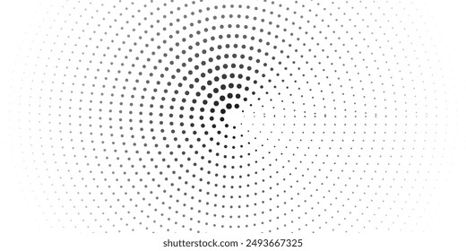 Halftone gradient. Dotted gradient, smooth dots spraying and halftones dot background seamless horizontal geometric pattern vector template set. dots modern