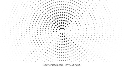 Halftone gradient. Dotted gradient, smooth dots spraying and halftones dot background seamless horizontal geometric pattern vector template set. dots modern