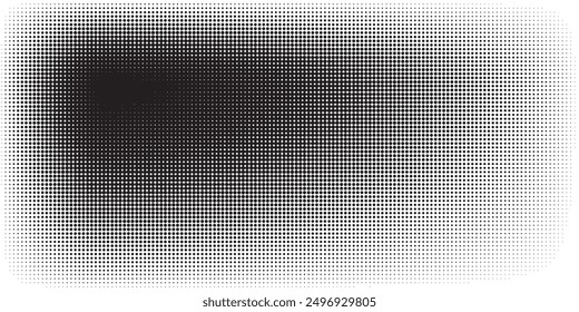 Gradiente de semitono. Gradiente punteado, pulverización de puntos lisos y halftones fondo de puntos sin fisuras patrón geométrico Horizontal conjunto de Plantilla de Vector. moderno