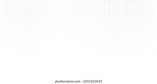 Halftone gradient. Dotted gradient, smooth dots spraying and halftones dot background seamless horizontal geometric pattern vector template set.