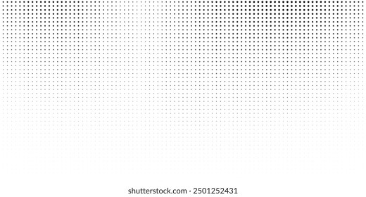 Halftone gradient. Dotted gradient, smooth dots spraying and halftones dot background seamless horizontal geometric pattern vector template set.