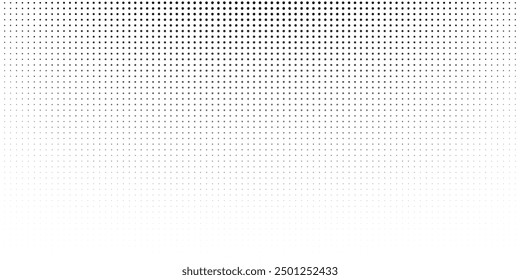Halftone gradient. Dotted gradient, smooth dots spraying and halftones dot background seamless horizontal geometric pattern vector template set.