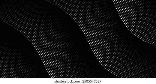 Halftone gradient. Dotted gradient, smooth dots spraying and halftones dot background seamless horizontal geometric pattern vector template set modern eps 10