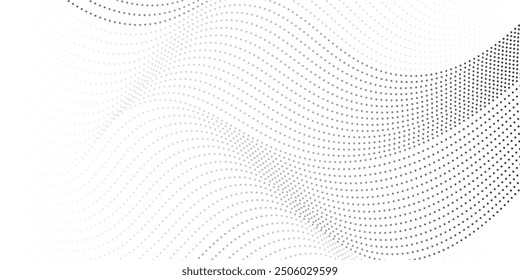 Halftone gradient. Dotted gradient, smooth dots spraying and halftones dot background seamless horizontal geometric pattern vector template set.	