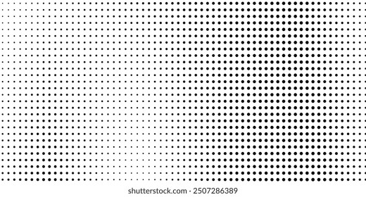  Halftone gradient. Dotted gradient, smooth dots spraying and halftones dot background seamless horizontal geometric pattern vector template set.