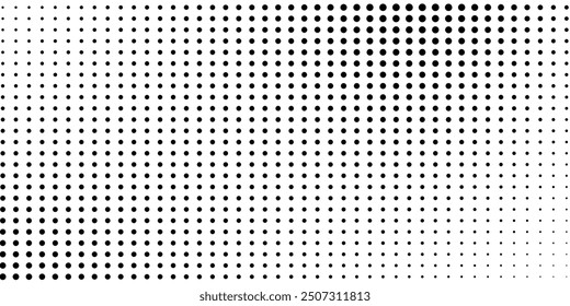  Halftone gradient. Dotted gradient, smooth dots spraying and halftones dot background seamless horizontal geometric pattern vector template set.