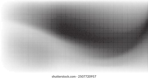Halftone gradient. Dotted gradient, smooth dots spraying and halftones dot background seamless horizontal geometric pattern vector template set. dots modern style vector illustrator