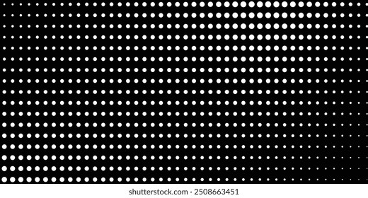 Halftone gradient. Dotted gradient, smooth dots spraying and halftones dot background seamless horizontal geometric pattern vector template set
