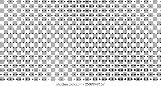 Halftone gradient. Dotted gradient, smooth dots spraying and halftones dot background seamless horizontal geometric pattern vector template set.