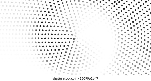 Gradiente de meio-tom. Gradiente pontilhado, borrifada de pontos suaves e conjunto de modelos de vetor de padrão geométrico horizontal sem emenda de fundo de pontos de meio-tom.	