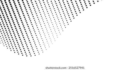 Halftone gradient. Dotted gradient, smooth dots spraying and halftones dot background seamless horizontal geometric pattern vector template set