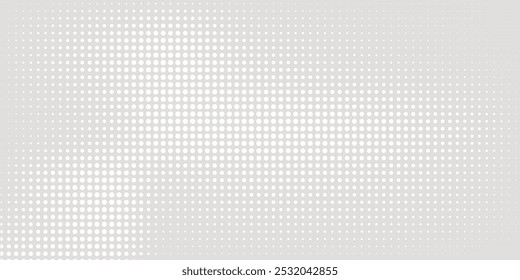 Gradiente de meio-tom. Gradiente pontilhado, borrifada de pontos suaves e fundo de meio-tons conjunto de modelos de vetor de padrão geométrico horizontal sem costura