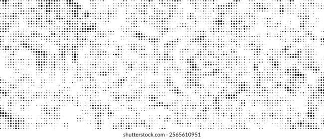 Halftone gradient. Dotted gradient, smooth dots spraying and halftones dot background seamless horizontal geometric pattern vector template
