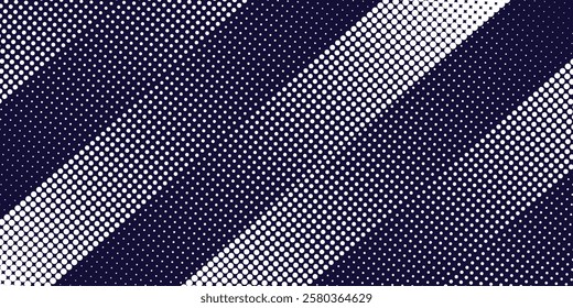 Halftone gradient. Dotted gradient, smooth dots spraying and halftones dot background seamless horizontal geometric pattern vector template set. dots eps 10	