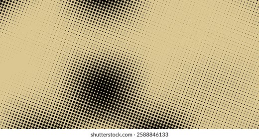 Halftone gradient. Dotted gradient, smooth dots spraying and halftones dot background seamless horizontal geometric pattern vector template set
