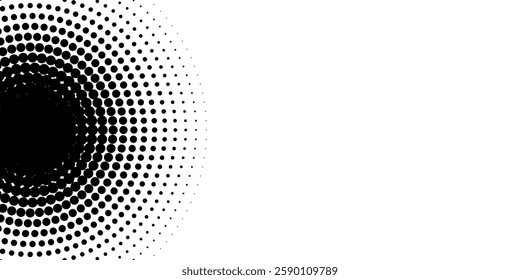 Halftone gradient. Dotted gradient, smooth dots spraying and halftones dot background seamless horizontal geometric pattern vector template set. modern vector ilustration
