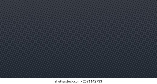 Halftone gradient. Dotted gradient, smooth dots spraying and halftones dot background seamless horizontal geometric pattern vector template set