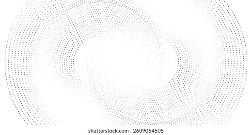Halftone gradient. Dotted gradient, smooth dots spraying and halftones dot background seamless horizontal geometric pattern vector template set.	